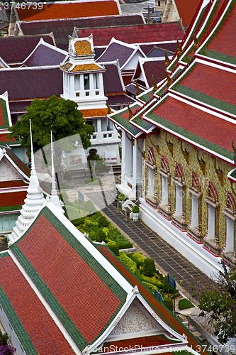 Image of asia  thailand  in  bangkok  garden colors religion      mosaic