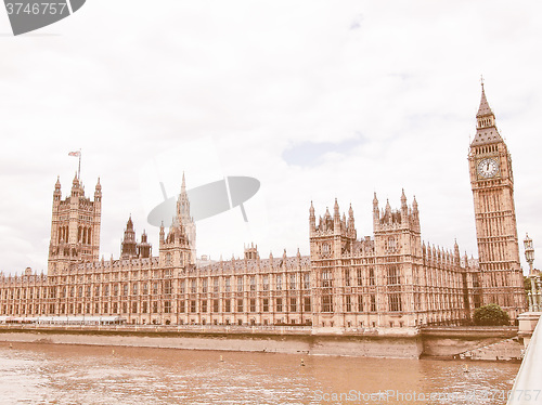 Image of Houses of Parliament vintage