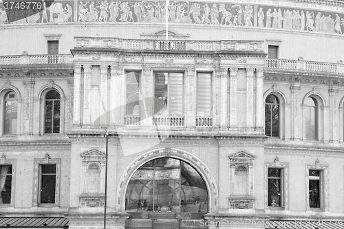 Image of old architecture  in england europe london wall antique and marb