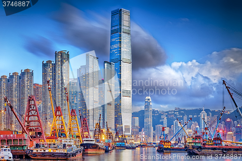 Image of Hong Kong harbor