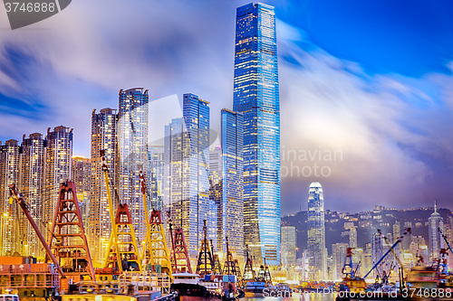 Image of Hong Kong harbor