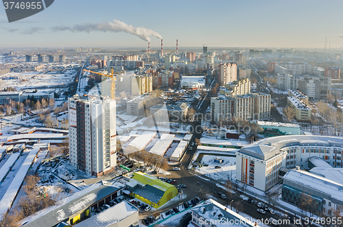 Image of Aurora residential district. Tyumen. Russia