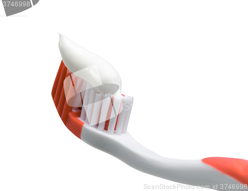 Image of Toothbrush with toothpaste