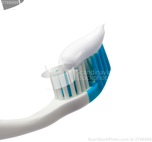 Image of Toothbrush with toothpaste