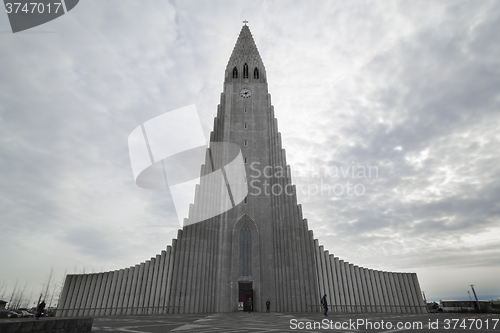 Image of Church Hallgrimskirkja in Reykjavik, Iceland