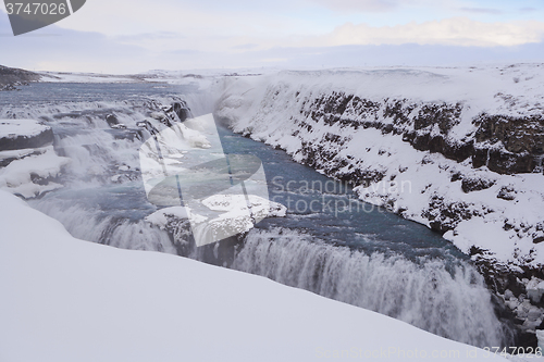 Image of Famous waterfall Gullfoss, Iceland