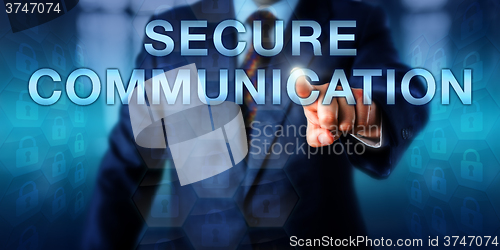 Image of Expert Pressing SECURE COMMUNICATION Onscreen