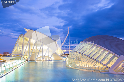 Image of City of the Arts and Sciences in Valencia, Spain.