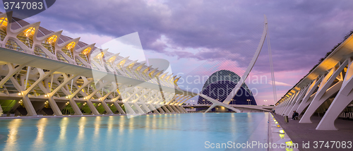 Image of City of the Arts and Sciences in Valencia, Spain.