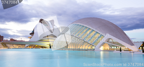 Image of City of the Arts and Sciences in Valencia, Spain.