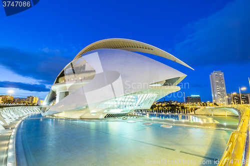 Image of City of the Arts and Sciences in Valencia, Spain.