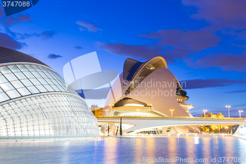 Image of City of the Arts and Sciences in Valencia, Spain.