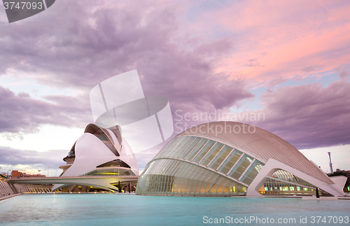 Image of City of the Arts and Sciences in Valencia, Spain.