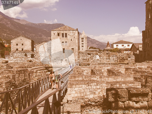 Image of Roman Theatre Aosta vintage