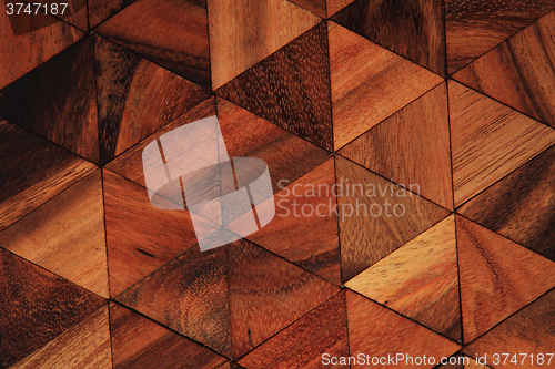 Image of wooden triangle background
