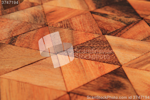 Image of wooden triangle background