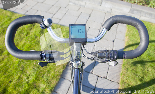 Image of Electric bicycle in the sun