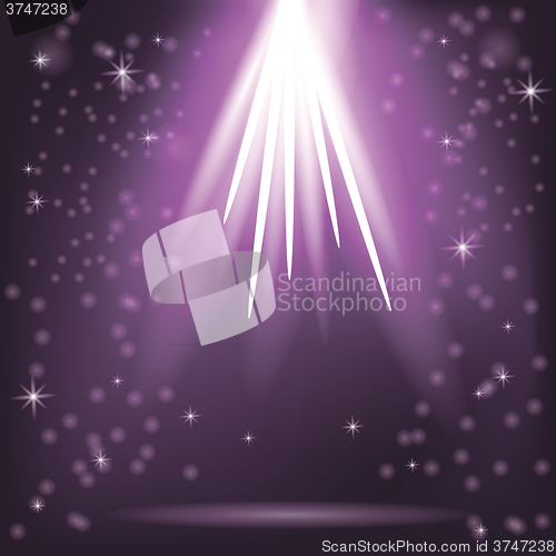 Image of Purple Rays of Magic Lights