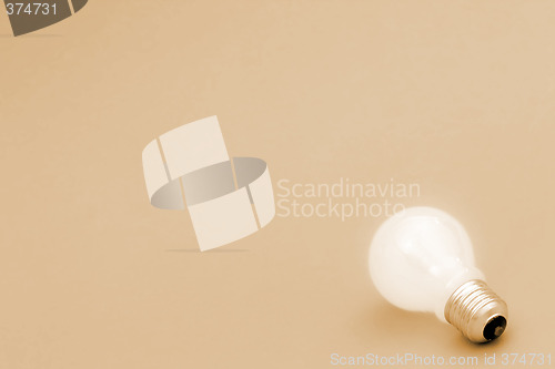 Image of Background with lit lightbulb