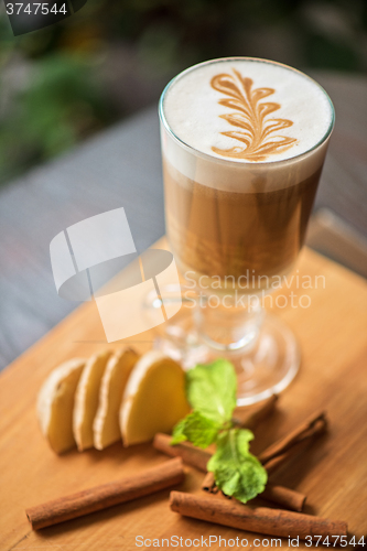 Image of coffee with ginger 