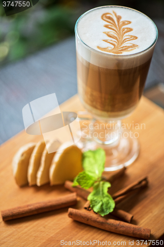 Image of coffee with ginger 
