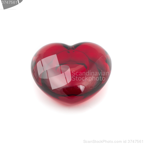 Image of red heart isolated 