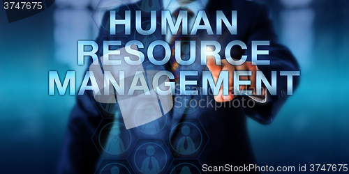 Image of Manager Pressing HUMAN RESOURCE MANAGEMENT