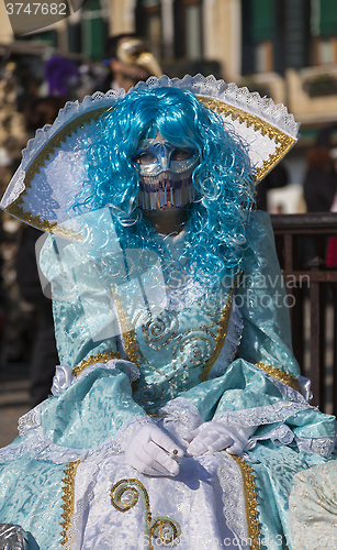 Image of Disguised Woman - Venice Carnival 2011