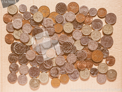 Image of  Pound coins vintage