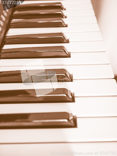 Image of  Music keyboard vintage