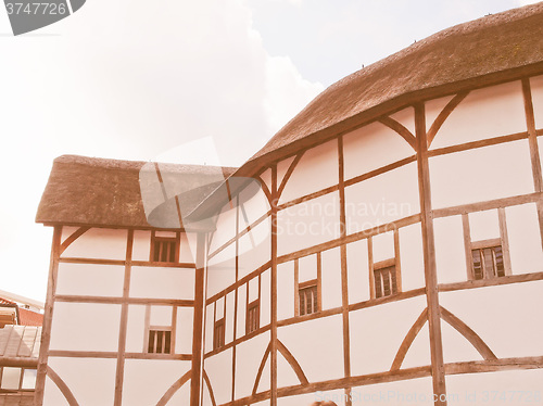 Image of Globe Theatre, London vintage