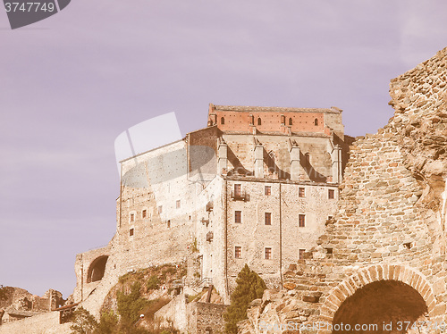 Image of Sacra di San Michele abbey vintage