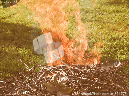 Image of  Burning fire vintage