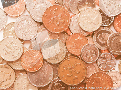 Image of  Pound coins vintage