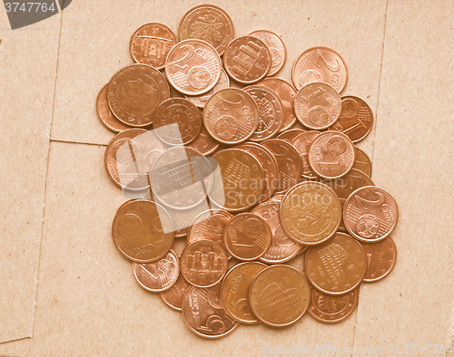 Image of  Euro coins vintage