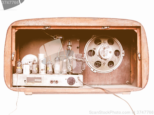 Image of  Old AM radio tuner vintage