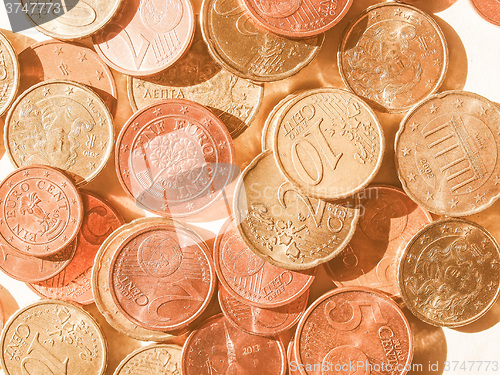 Image of  Euro coins vintage