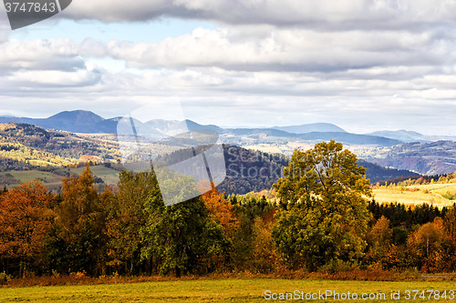 Image of Sudety Range in Southern Poland