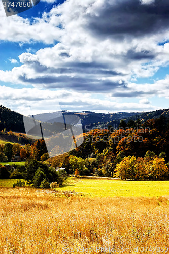 Image of Sudety Range in Southern Poland