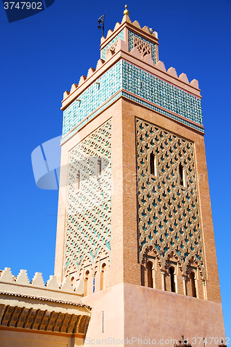 Image of   maroc africa  and the blue    sky