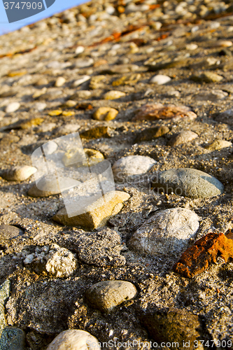 Image of old  milan      in italy     the    abstract   stone