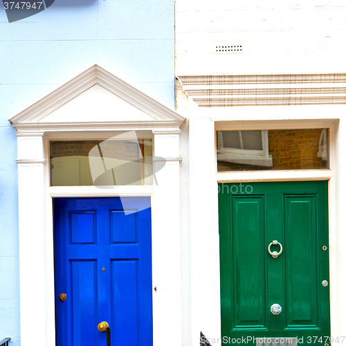 Image of notting hill in london england old suburban and antique     wall