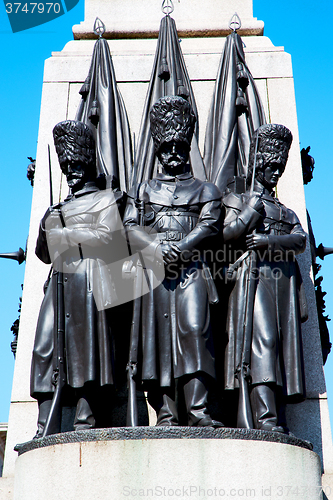 Image of marble and  in old city of london england