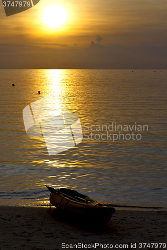 Image of asia in the  kho phangan bay isle sunset sun   thailand   