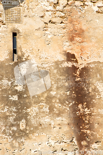 Image of texture wall in africa morocco window