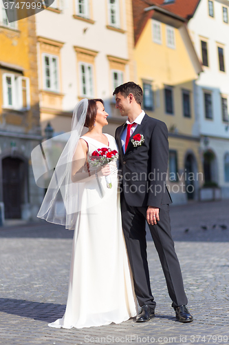 Image of Beautiful wedding couple.