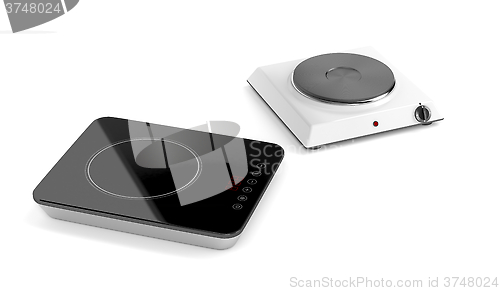 Image of Hot plate and induction cooktop