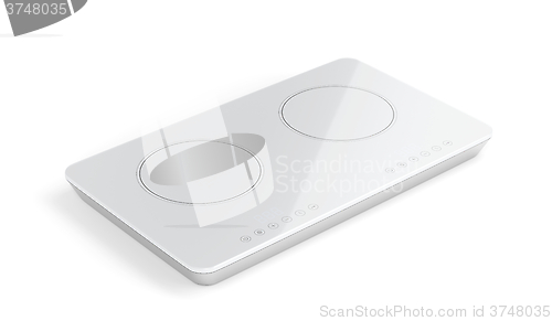 Image of White ceramic cooktop