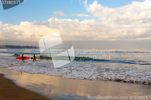 Image of Kuta beach in Bali Indonesia