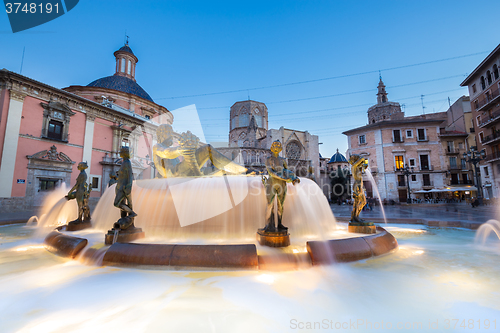 Image of Square of Saint Mary\'s, Valencia, Spain.